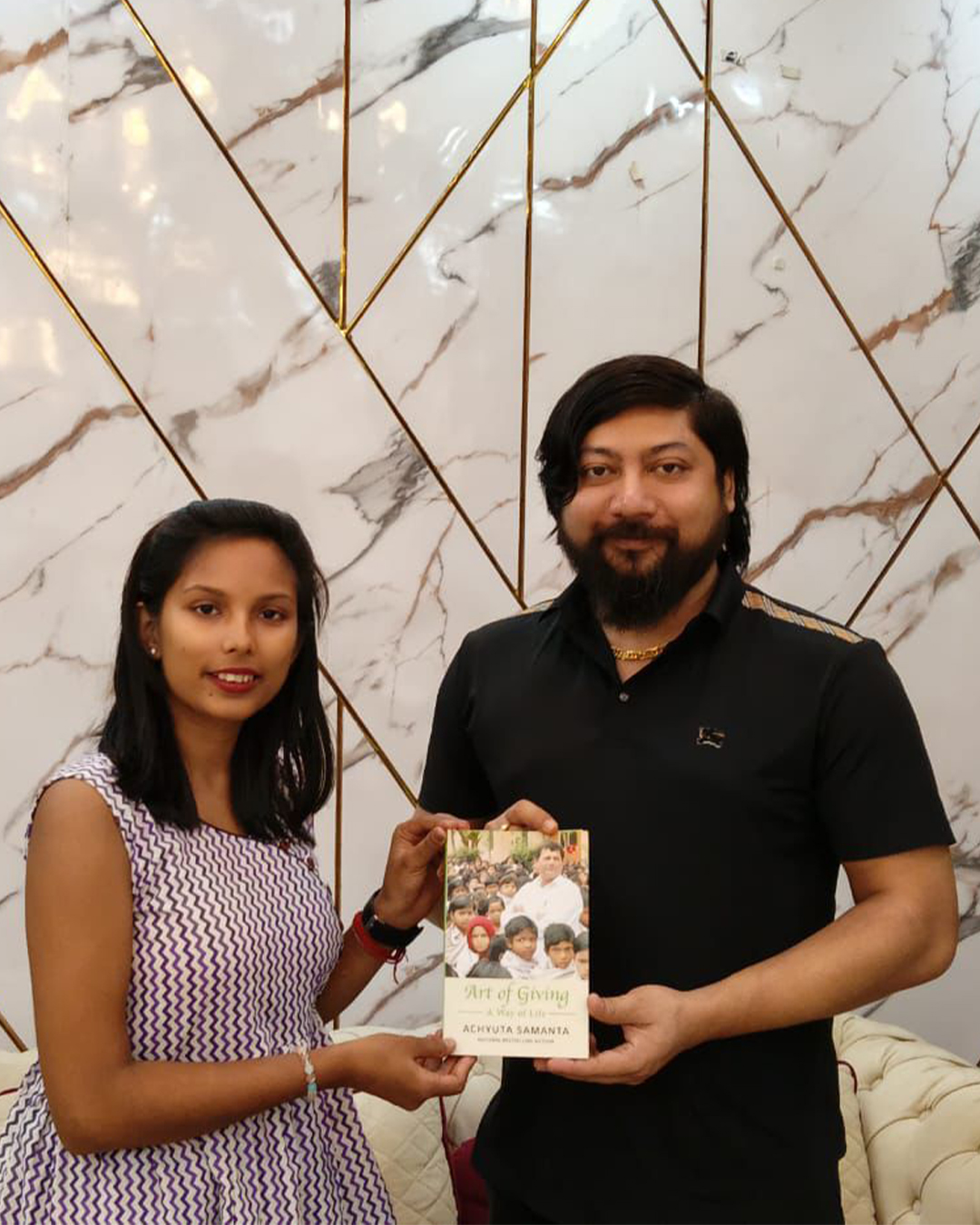 Nishit pramanik with Book
