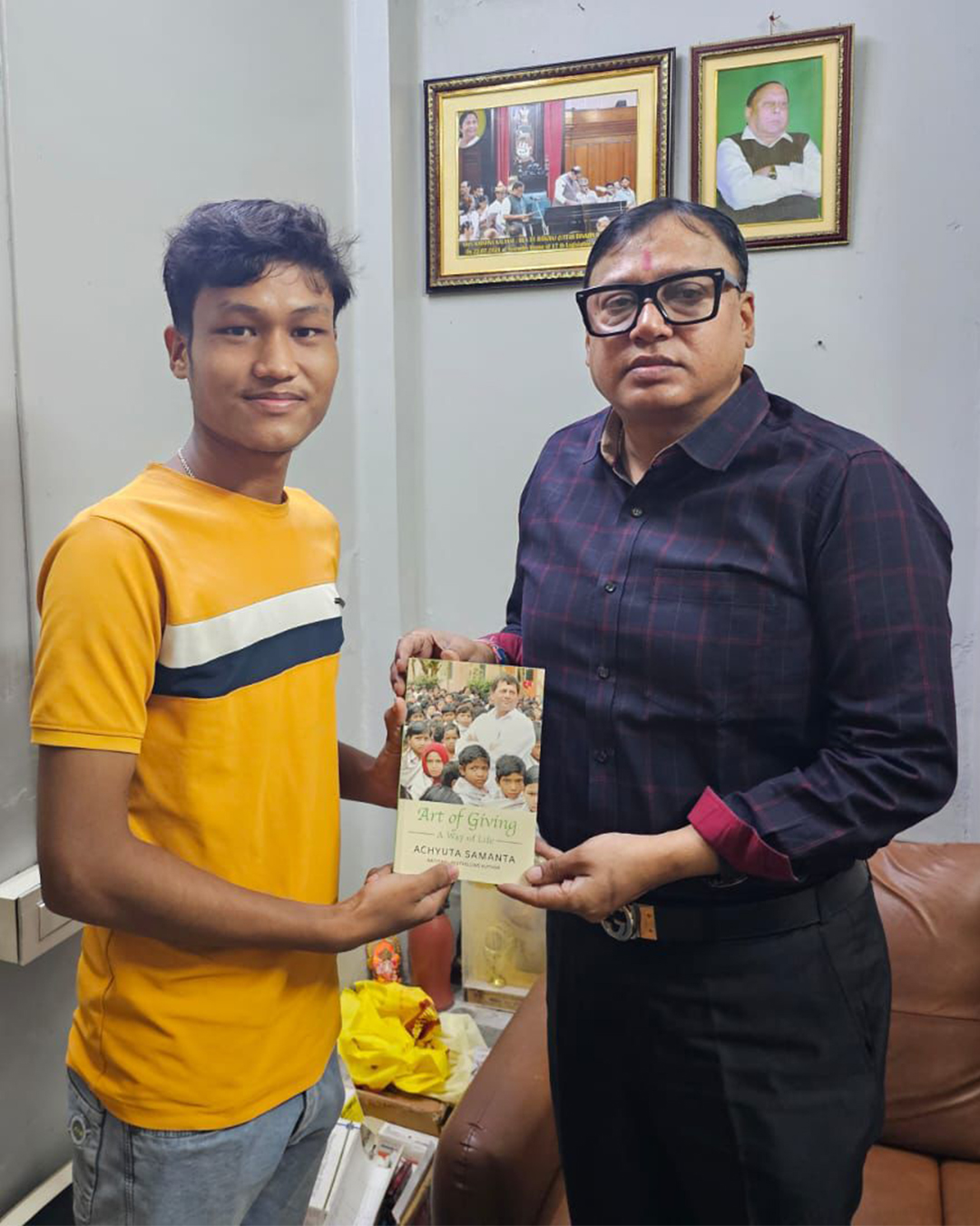 Krishna Kalyani with Book