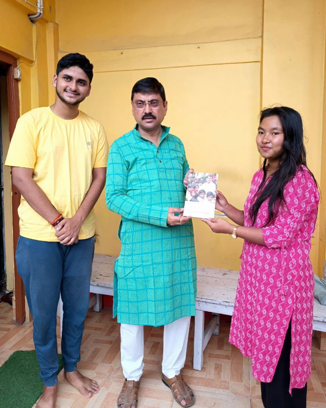 Dr Sourav chakraborty with Book
